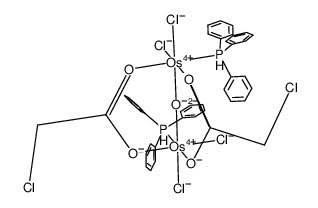 [Os(IV)2(μ-O)(μ-O2CCH2Cl)2Cl4(PPh3)2] Structure
