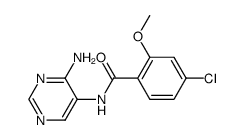 4-Amino-5-(4-chloro-2-methoxy-benzoylamino)-pyrimidine Structure