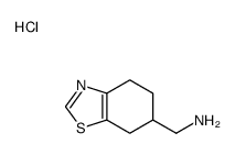 4,5,6,7-Tetrahydro-6-benzothiazolemethanamine hydrochloride结构式