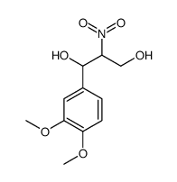 1-(3,4-dimethoxyphenyl)-2-nitropropane-1,3-diol结构式