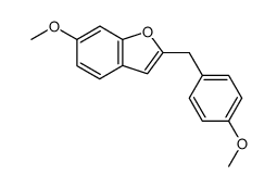 6-methoxy-2-(4-methoxybenzyl)benzofuran结构式