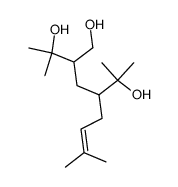 dimethyl-2,8 hydroxymethyl-3 (methyl-1 hydroxy-1 ethyl)-5 nonene-7 ol-2 Structure