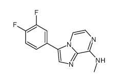 3-(3,4-difluorophenyl)-N-methylimidazo[1,2-a]pyrazin-8-amine Structure