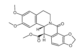 (+/-)-trans-2,3-Dimethoxy-8-oxo-9,10-(methylenedioxy)-13-(methoxycarbonyl)tetrahydroprotoberberine Structure