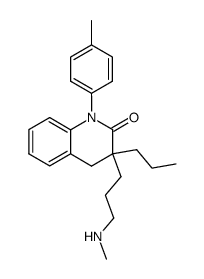3-(3-methylamino-propyl)-3-propyl-1-p-tolyl-3,4-dihydro-1H-quinolin-2-one Structure