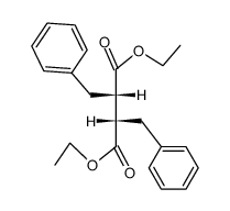 (2RS,3RS)-diethyl 2,3-dibenzylbutanedioate结构式