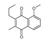 5-methoxy-2-methyl-3-propylnaphthalene-1,4-dione结构式