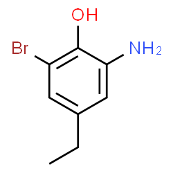 Phenol, 2-amino-6-bromo-4-ethyl- (9CI) structure