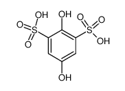 2,5-dihydroxy-benzene-1,3-disulfonic acid结构式