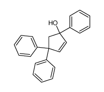 1,4,4-triphenylcyclopent-2-en-1-ol Structure