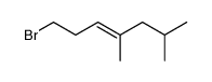 1-bromo-4,6-dimethyl-hept-3-ene Structure