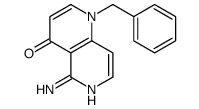 5-amino-1-benzyl-1,6-naphthyridin-4-one结构式