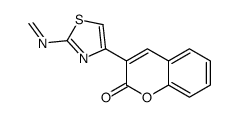 3-[2-(methylideneamino)-1,3-thiazol-4-yl]chromen-2-one结构式