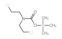 Carbamic acid, bis(2-chloroethyl)-, trimethylsilyl ester结构式