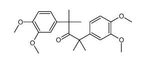 2,4-bis(3,4-dimethoxyphenyl)-2,4-dimethylpentan-3-one Structure