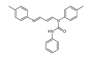 1-(N-phenylcarbamoyl)-(p-methylphenylamino)-3-(p-methylphenylimino)-propene结构式