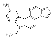 amino-12-ethyl-9-pyrrolo<1',2':1,2>pyrazino<6,5-c>carbazole结构式
