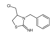 3-benzyl-4-(chloromethyl)-1,3-thiazolidin-2-imine结构式