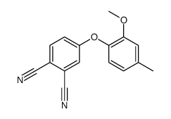 4-(2-methoxy-4-methylphenoxy)benzene-1,2-dicarbonitrile结构式