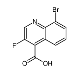 8-bromo-3-fluoroquinoline-4-carboxylic acid Structure