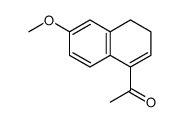 1-(6-methoxy-3,4-dihydronaphthalen-1-yl)ethanone结构式