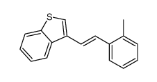 3-[2-(2-methylphenyl)ethenyl]-1-benzothiophene Structure