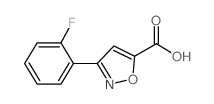 3-(2-fluorophenyl)isoxazole-5-carboxylic acid(SALTDATA: FREE) structure