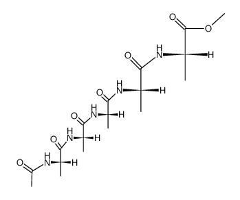 N-acetylpenta-L-alanyl methyl ester结构式