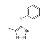 4-methyl-5-phenylthio-1,2,3-selenadiazole Structure