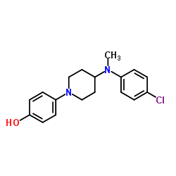 4-{4-[(4-Chlorophenyl)(methyl)amino]-1-piperidinyl}phenol结构式