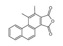 3,4-dimethyl-phenanthrene-1,2-dicarboxylic acid-anhydride结构式