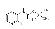 tert-butyl N-(2-chloro-4-iodopyridin-3-yl)carbamate structure