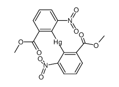 bis-(2-methoxycarbonyl-6-nitro-phenyl)-mercury Structure