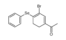 1-(3-Bromo-4-(phenylseleno)cyclohexa-1,3-dienyl)ethanone结构式