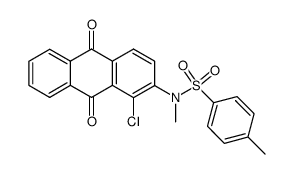 N-(1-chloro-9,10-dioxo-9,10-dihydro-[2]anthryl)-N-methyl-toluene-4-sulfonamide Structure