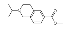 2-isopropyl-1,2,3,4-tetrahydro-isoquinoline-6-carboxylic acid methyl ester结构式