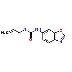 1-Allyl-3-(1,3-benzoxazol-6-yl)urea结构式