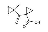 1-(1-methylcyclopropylcarbonyl)cyclopropanecarboxylic acid Structure