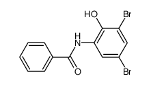 benzoic acid-(3,5-dibromo-2-hydroxy-anilide) Structure