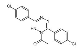 1-[3,6-bis(4-chlorophenyl)-1H-1,2,4,5-tetrazin-2-yl]ethanone Structure