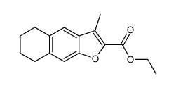 carbethoxy-2 methyl-3 tetrahydro-5,6,7,8 naphto(2,3-b)furanne结构式