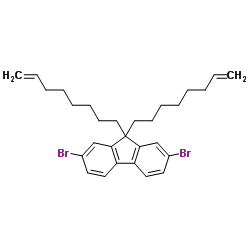 2,7-Dibromo-9,9-di(7-octen-1-yl)-9H-fluorene结构式