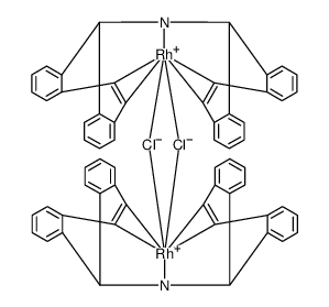 Rhodium, di-μ-chlorobis[(10,11-η)-N-[(10,11-η)-5H-dibenzo[a,d]cyclohepten-5-yl]-5H-dibenzo[a,d]cyclohepten-5-amine-κN]di结构式