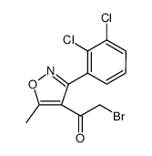 Ethanone, 2-bromo-1-[3-(2,3-dichlorophenyl)-5-methyl-4-isoxazolyl] Structure