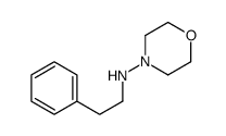 N-(2-phenylethyl)morpholin-4-amine结构式