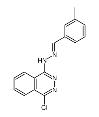 1-chloro-4-(2-(3-methylbenzylidene)hydrazinyl)phthalazine结构式