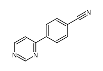 Benzonitrile, 4-(4-pyrimidinyl)- (9CI) structure