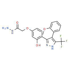 2-{3-Hydroxy-4-[4-(2-methoxyphenyl)-5-(trifluoromethyl)-1H-pyrazol-3-yl]phenoxy}acetohydrazide picture