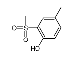 4-methyl-2-methylsulfonylphenol Structure
