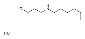 N-(3-chloropropyl)hexan-1-amine,hydrochloride结构式